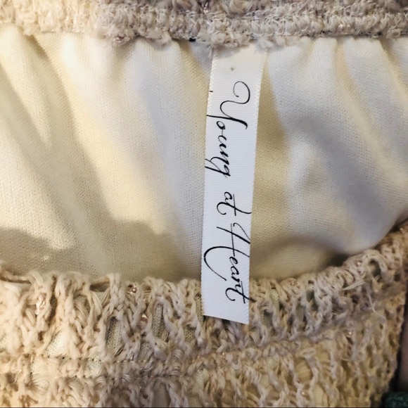 Cream Crocheted Skirt - Picture 4 of 6